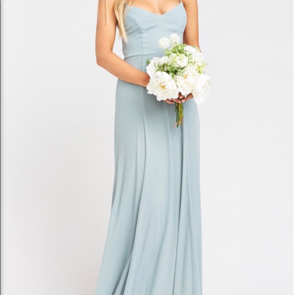 Show Me Your Mumu (bridesmaid: silver sage crisp)